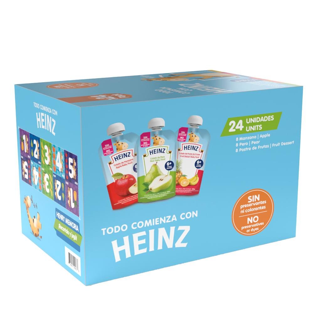 Heinz Colados Surtidos para Bebé 24 Unidades / 105 g / 3.7 oz