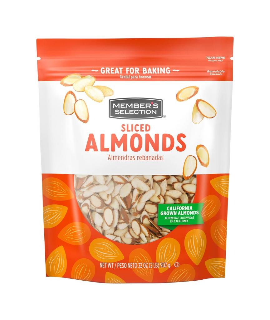 Member's Selection Almendras Laminadas de California - Para Recetas y Toppings 907 g / 32 oz