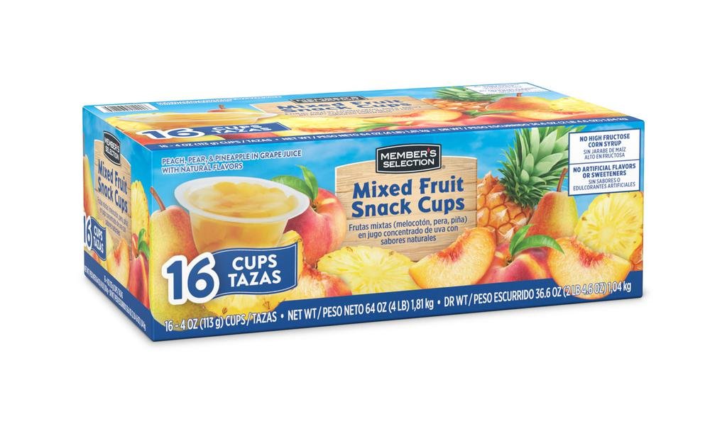 Member's Selection Mezcla de Frutas en Vasitos 16 Unidades / 113 g / 4 oz