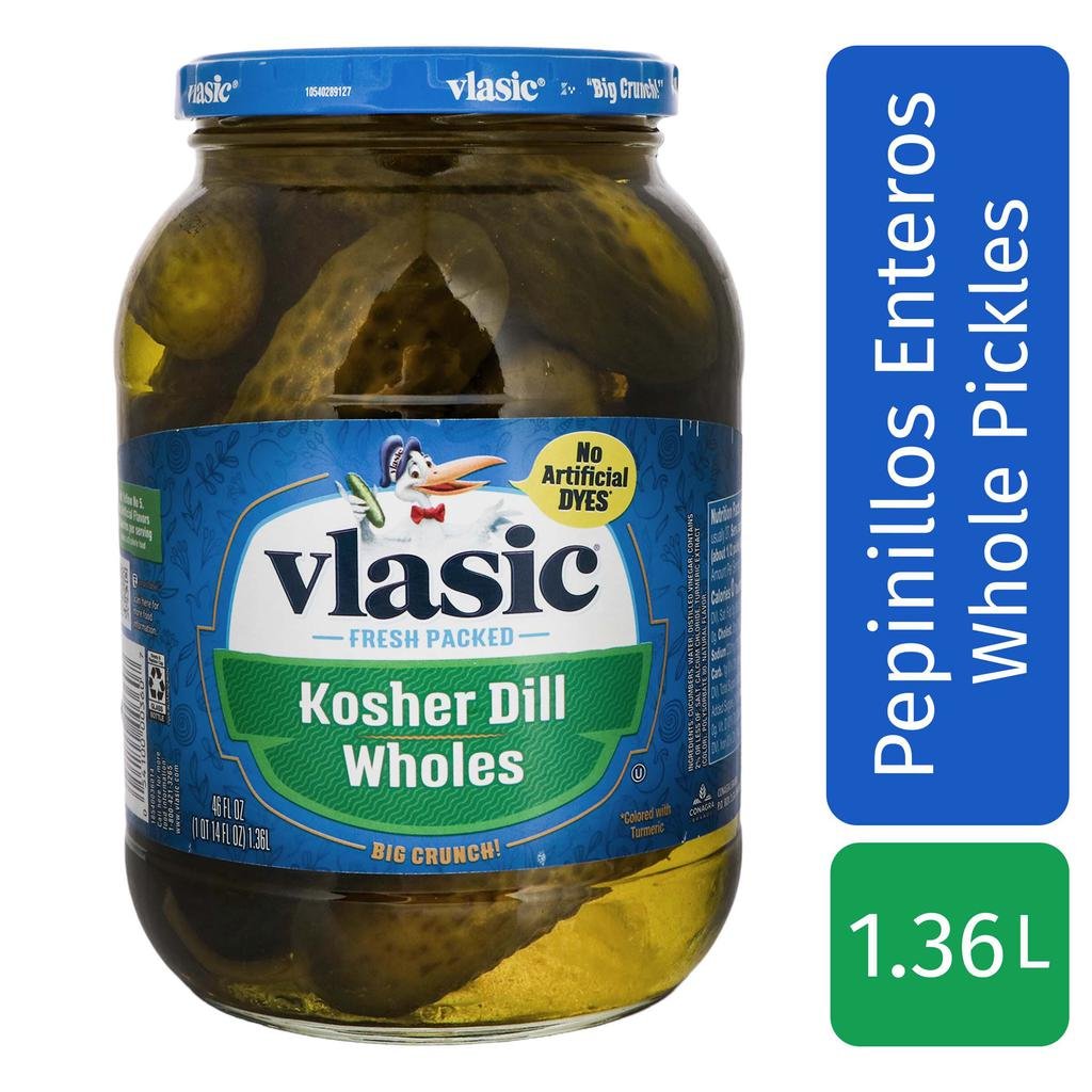 Vlasic Pepinillos Enteros Kosher 1.3 kg / 46 oz