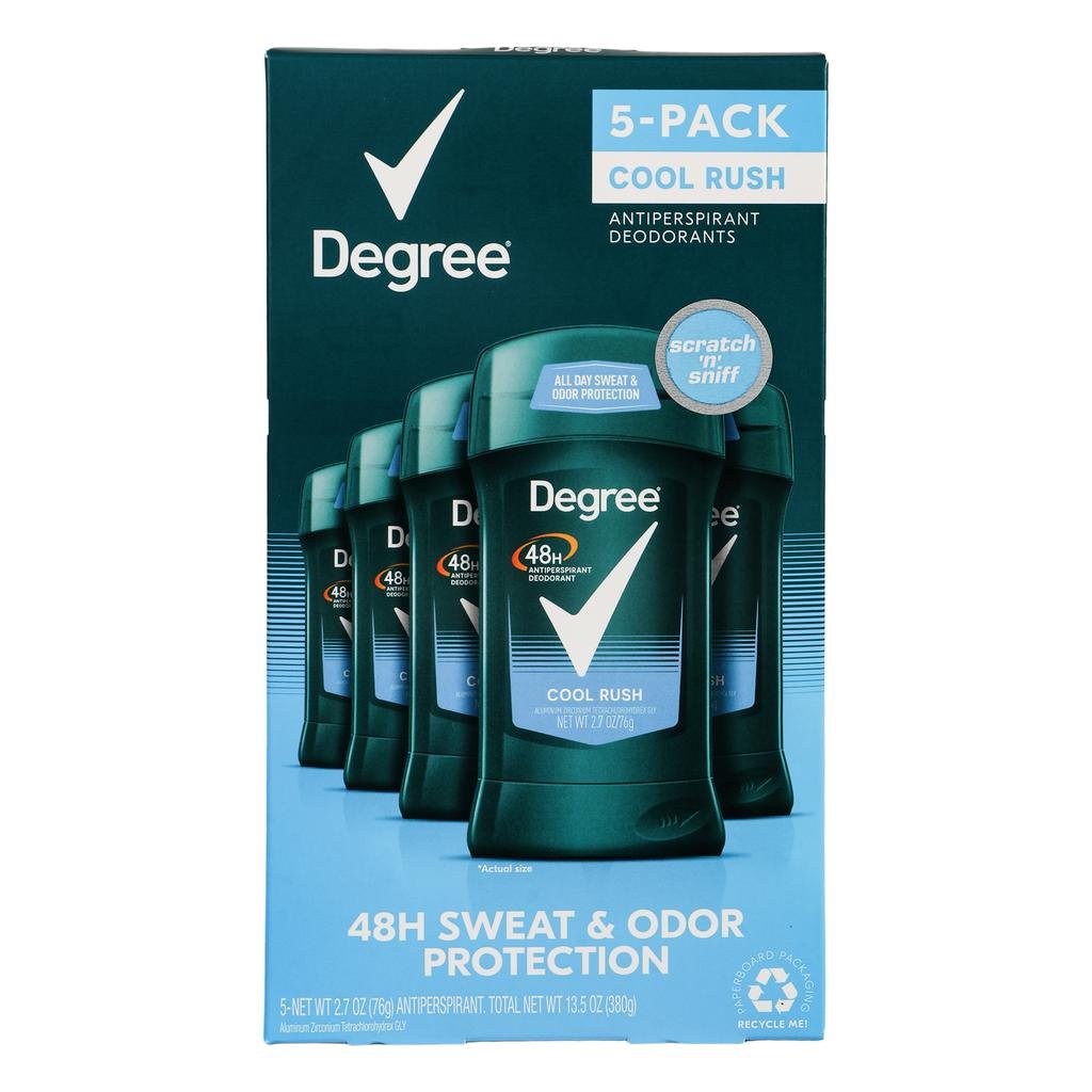 Degree Cool Rush Desodorante 5 Unidades / 76 g / 2.7 oz