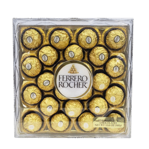 Ferrero Rocher Caja de Chocolates Rellenos con Avellanas y Crema de Chocolate 24 Unidades