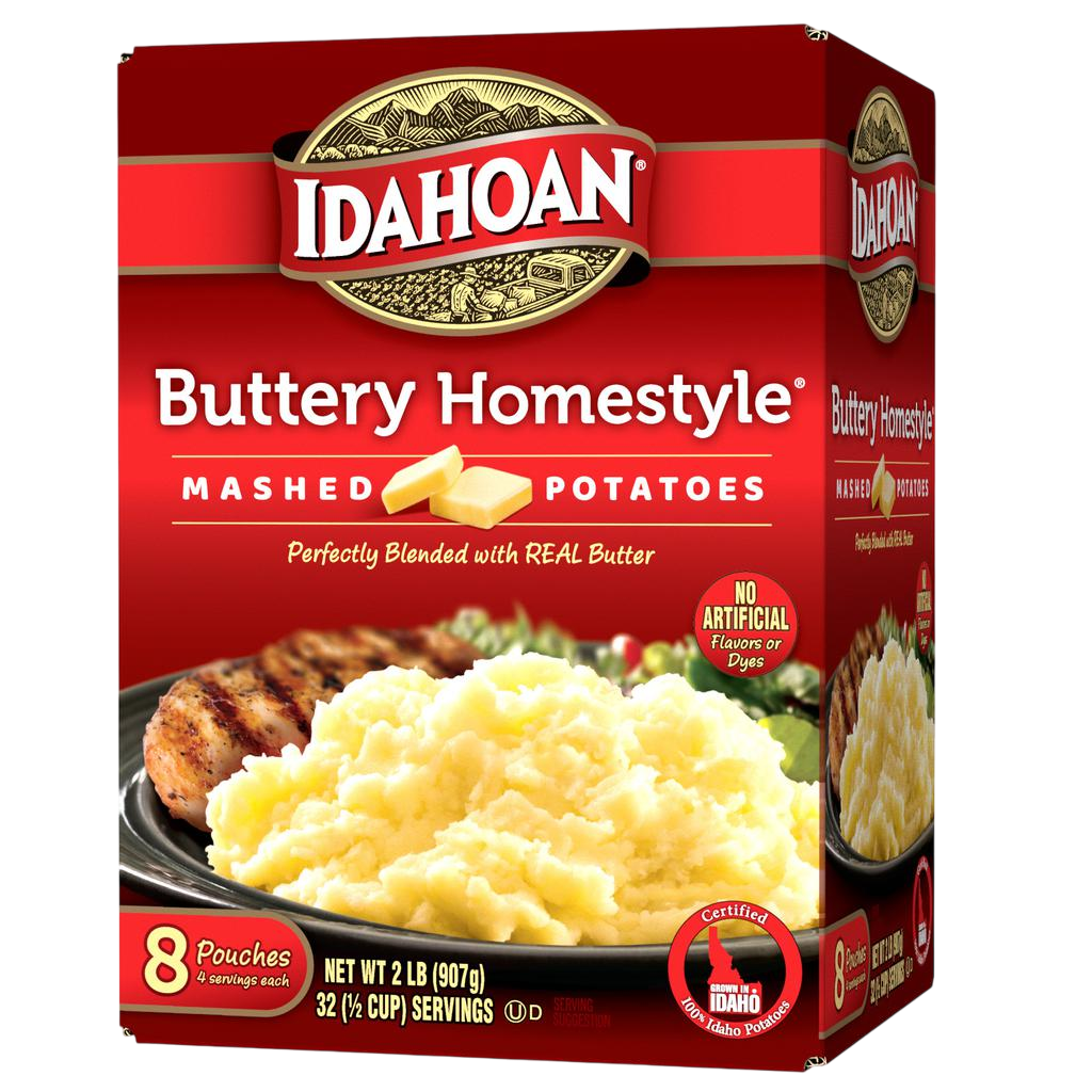 Idahoan Puré de Papas con Mantequilla al Estilo Casero 8 Unidades / 113.4 g / 4 oz