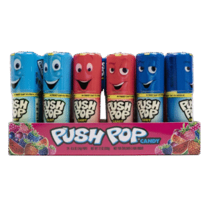 Push Pop Caramelos Sabor a Fruta 24 Unidades / 14 g / 0.5 oz