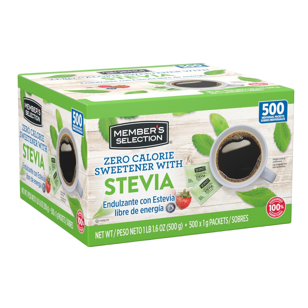 Member's Selection Endulzante con Stevia 500 Unidades / 1 g