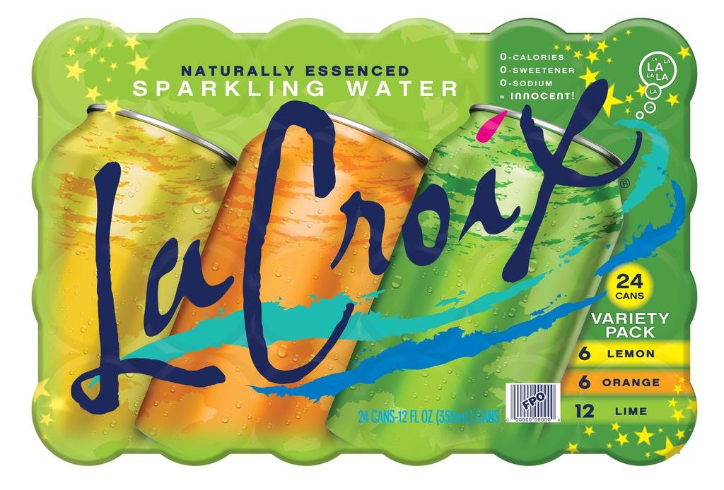 La Croix Agua Mineral con Gas de Sabores Variados 24 Unidades / 335 mL / 12 oz