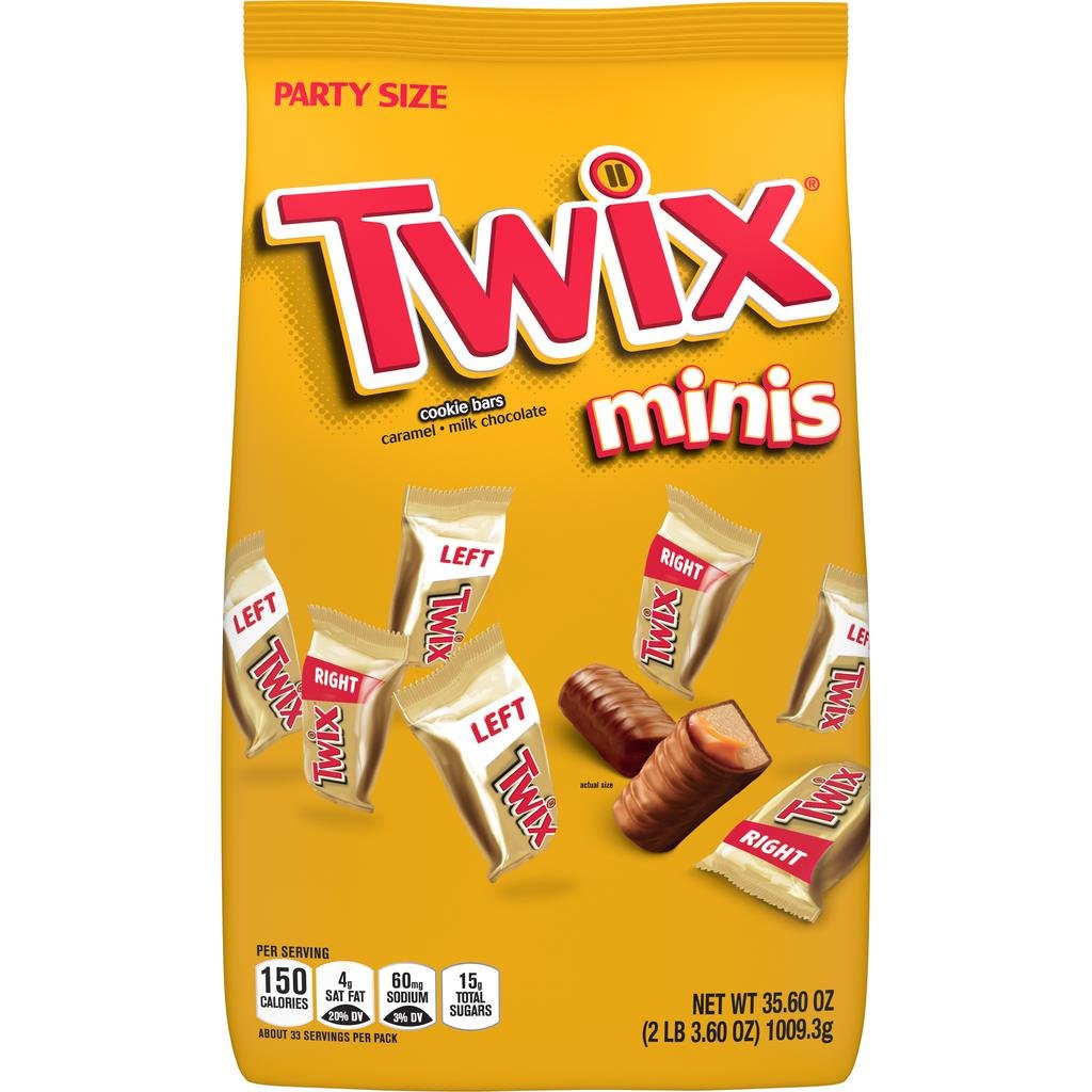 Mars TWIX Mini Barras de Galletas 1 kg / 2.2 lb