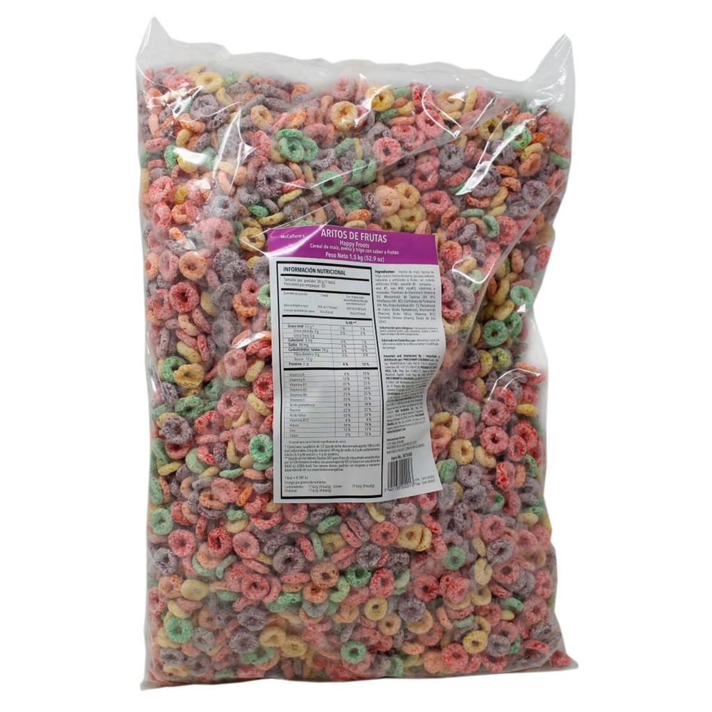 Mc Callum's Cereal Aros de Fruta 1.5 kg / 3.3 lb