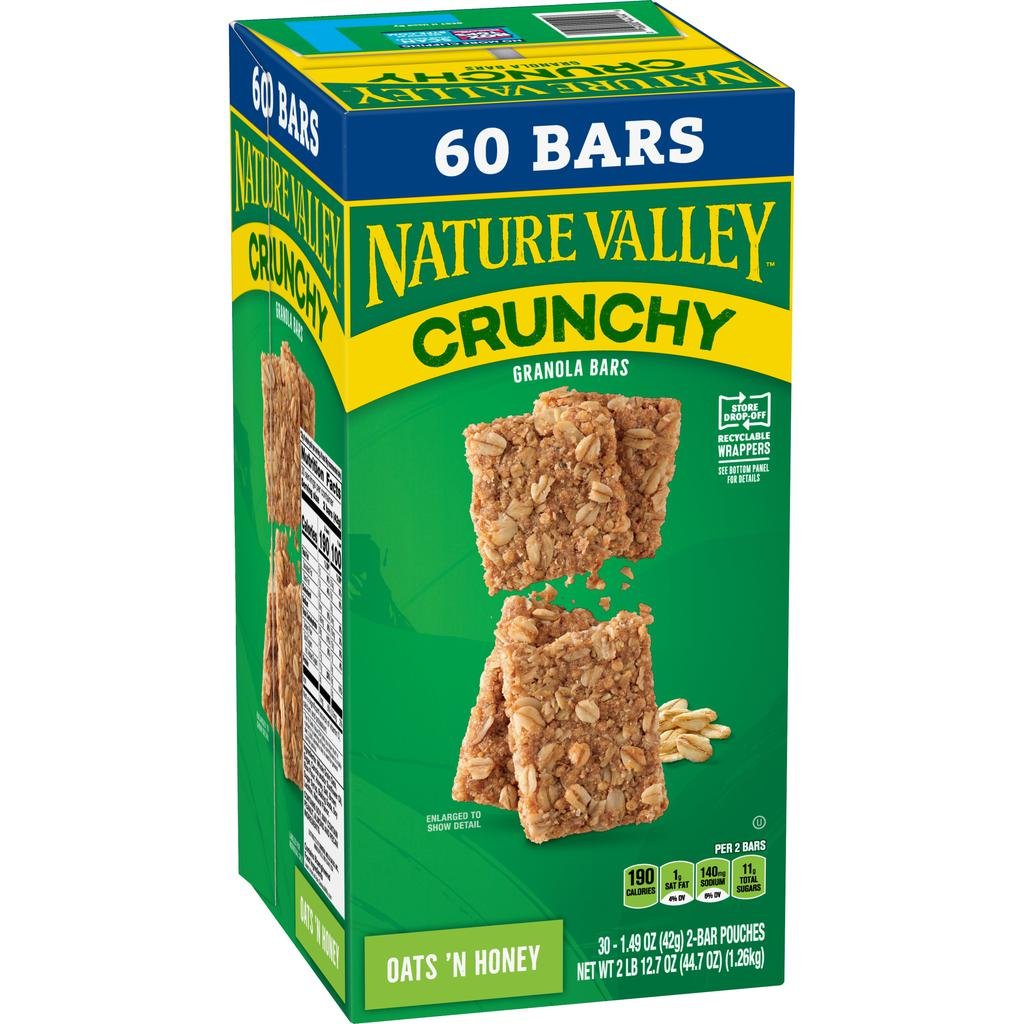 Nature Valley Barras Crujientes de Avena y Miel 100% Natural 30 Unidades / 42 g