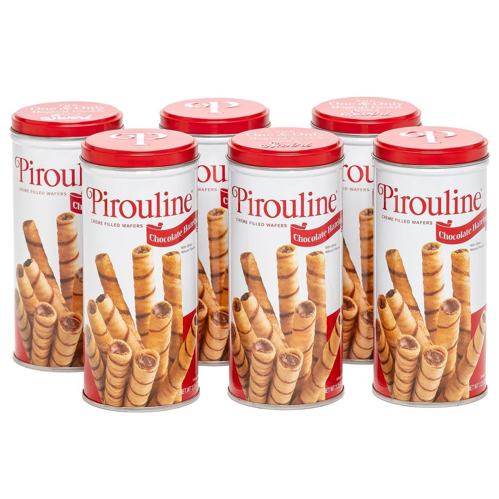 Pirouline Barquillos Rellenos de Crema de Chocolate y Avellana 6 Unidades / 92 g / 3.25 oz