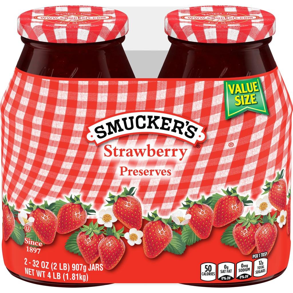 Smucker's Mermelada de Fresa 2 Unidades / 907 g / 32 oz