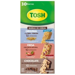 Tosh Barras de Cereal Original, Fresa y Chocolate / 23 g
