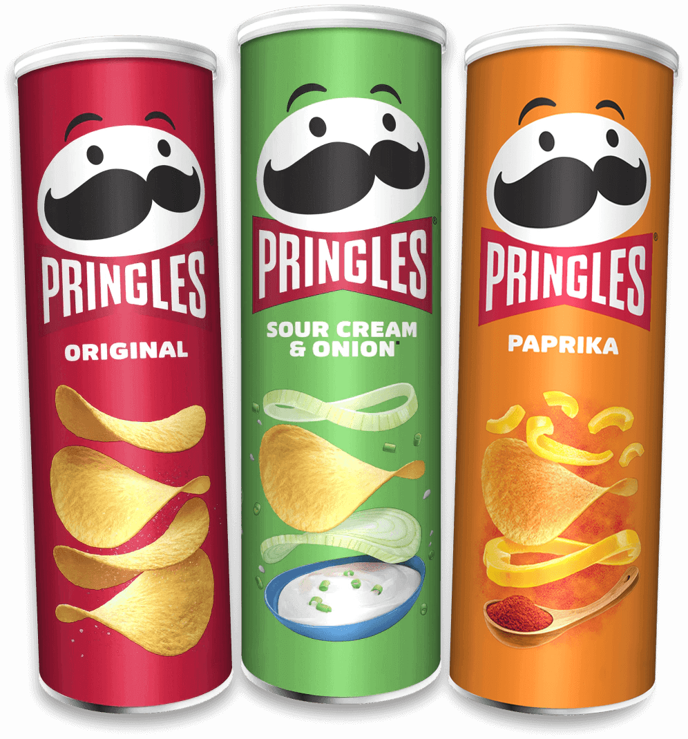Pringles Papas Sabor Original, Queso y Crema Agria