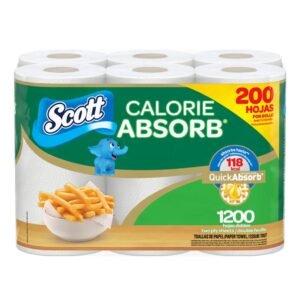 Scott Papel Toalla Absorbente 6 Unidades / 200 Hojas