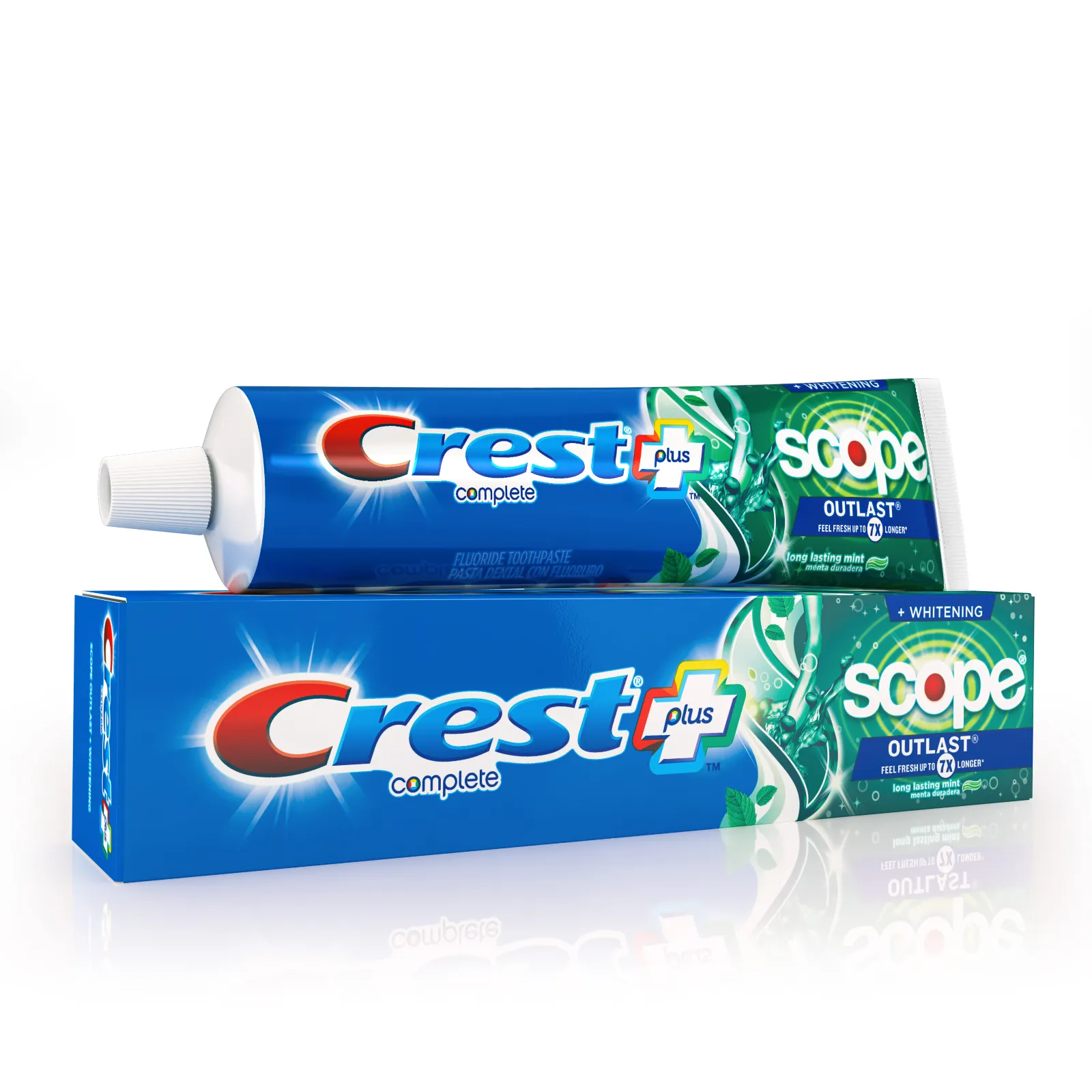 Crest Complete Crema Dental Blanqueadora Plus Scope Outlast / 178 g / 6.3 oz