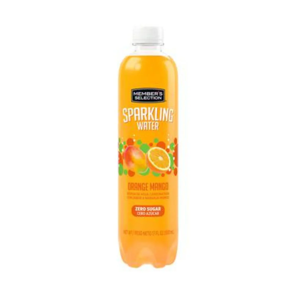Member's Selection Agua con Gas Orange Mango / 503 mL / 17 oz