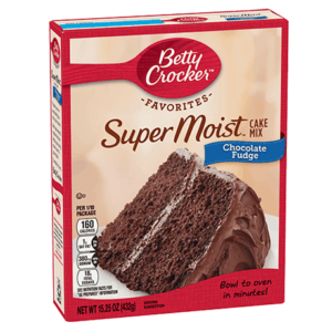 Betty Crocker Mezcla para Preparar Tortas Super Húmedas de Vainilla y Chocolate / 375 g / 13.25 oz