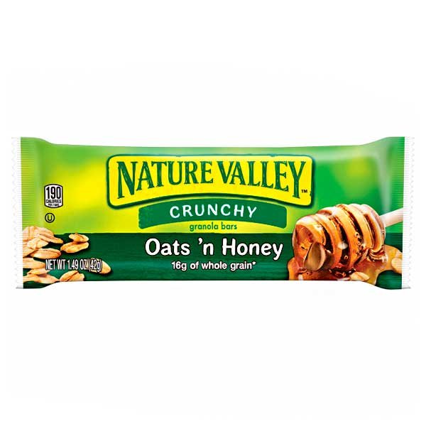Nature Valley Barras Crujientes de Avena y Miel 100% Natural / 42 g