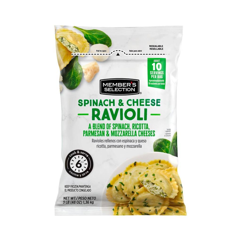 Member's Selection Ravioli Rellenos con Queso y Espinaca 1.36 kg / 3 lb